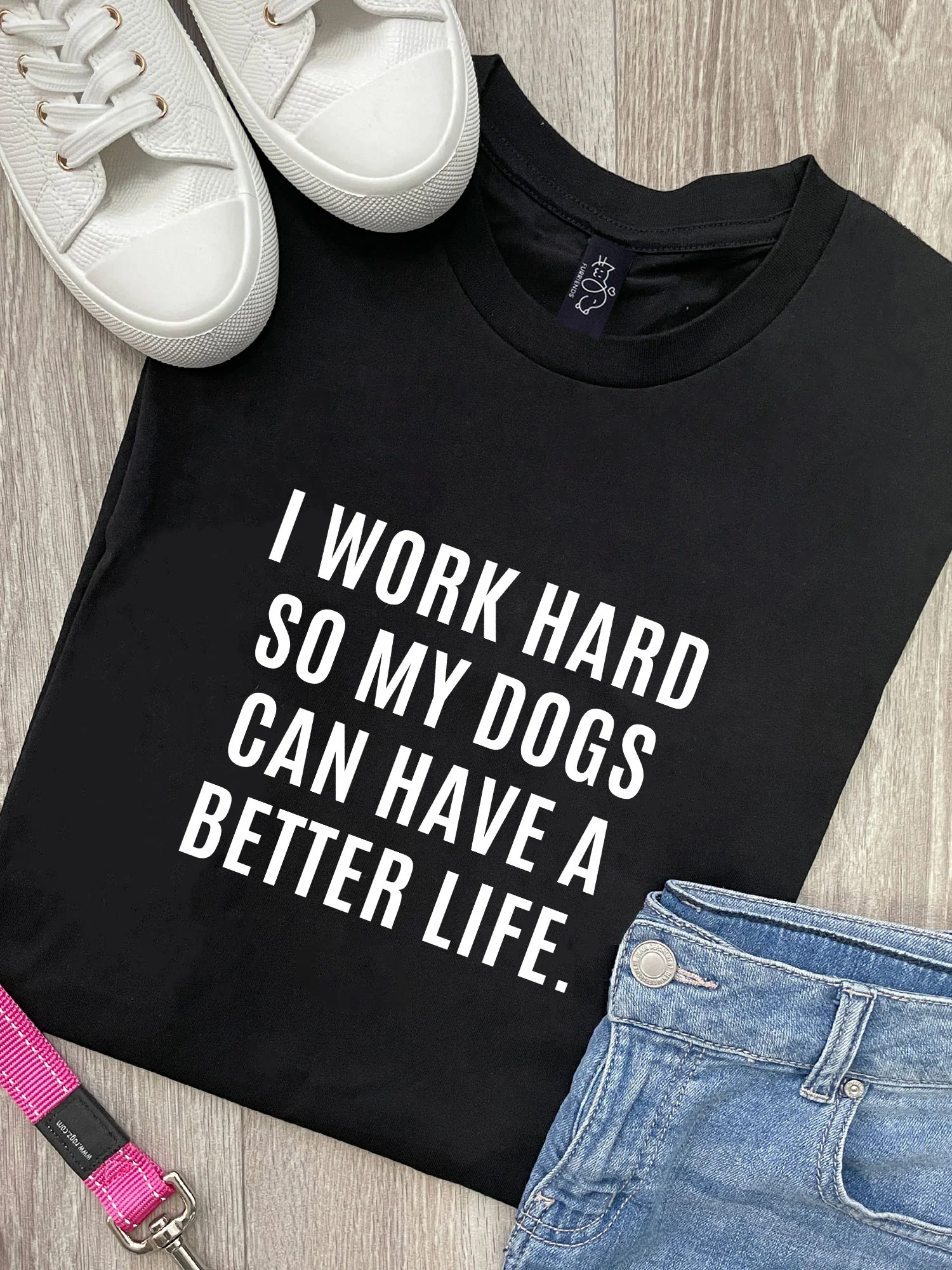I Work Hard So My Dog Can Have A Better Life Ava Women's Regular Fit Tee - Image 4