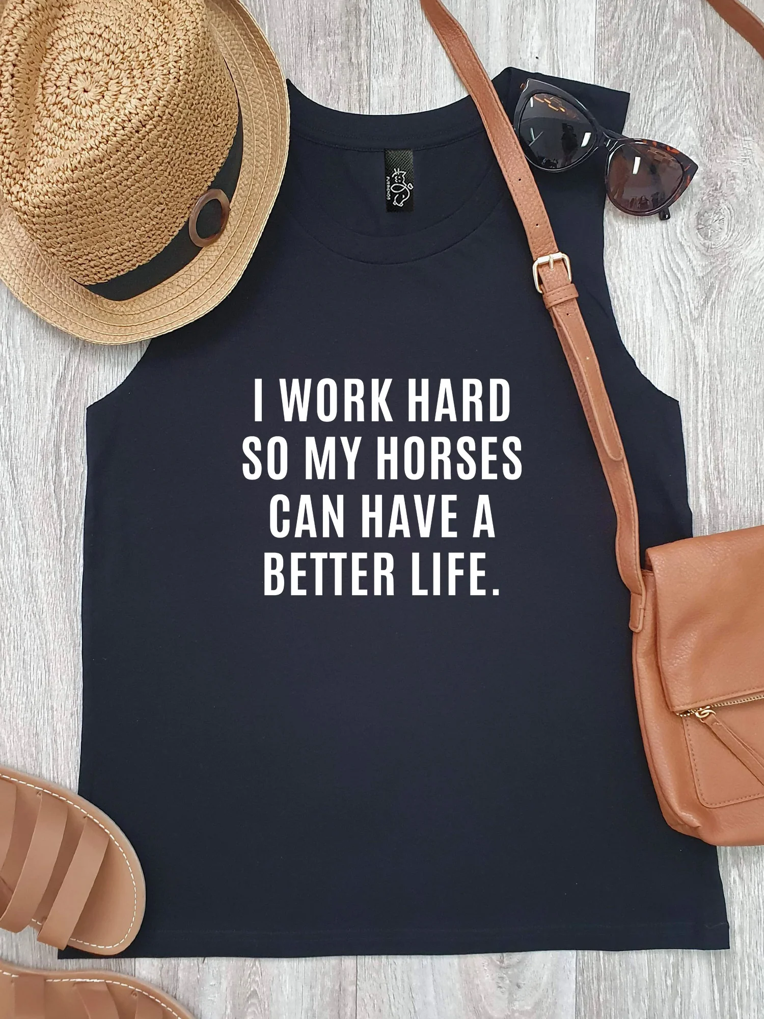 I Work Hard So My Horse Can Have A Better Life Marley Tank - Image 5