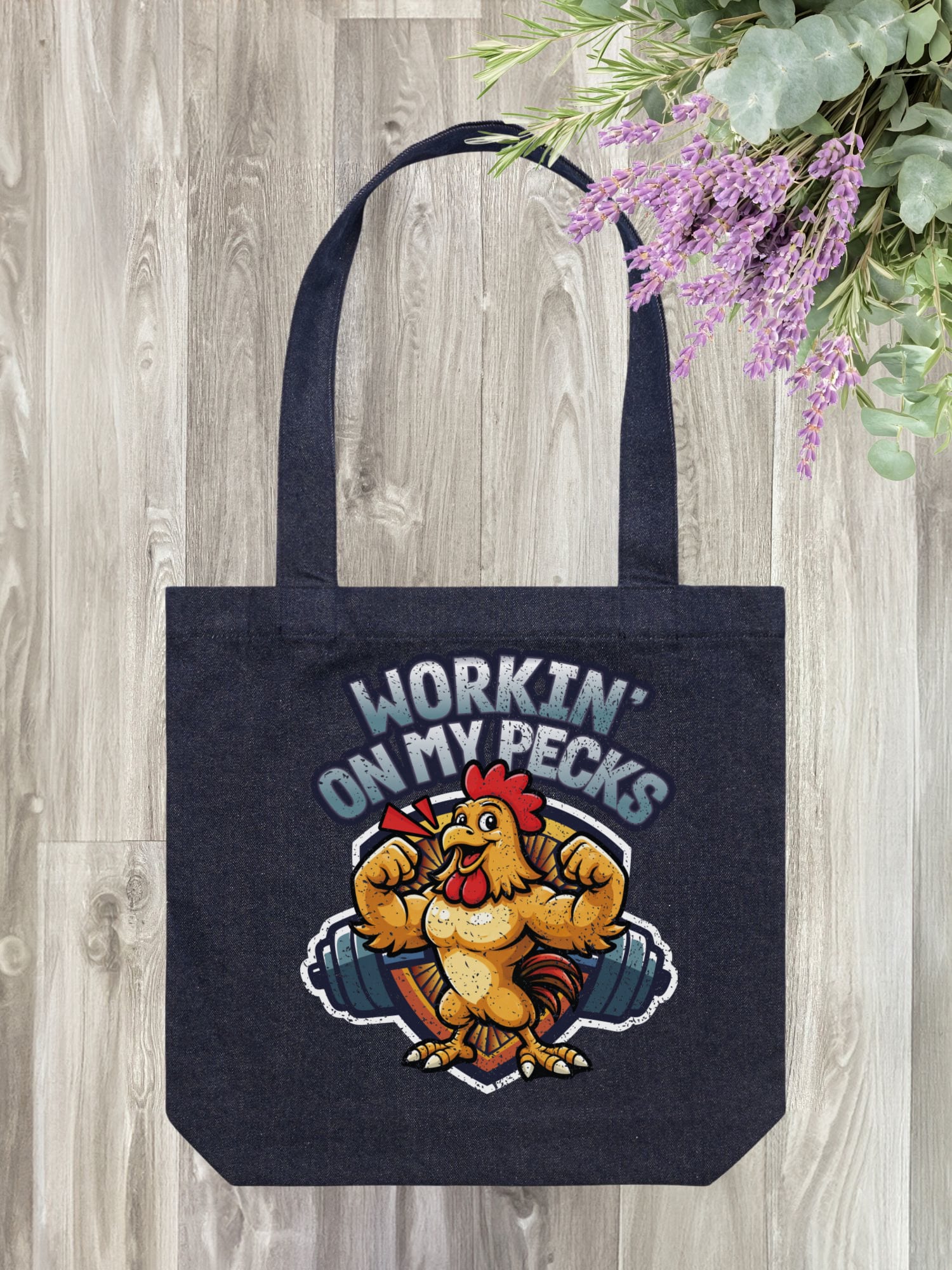Workin On My Pecks Edith Tote - Image 10