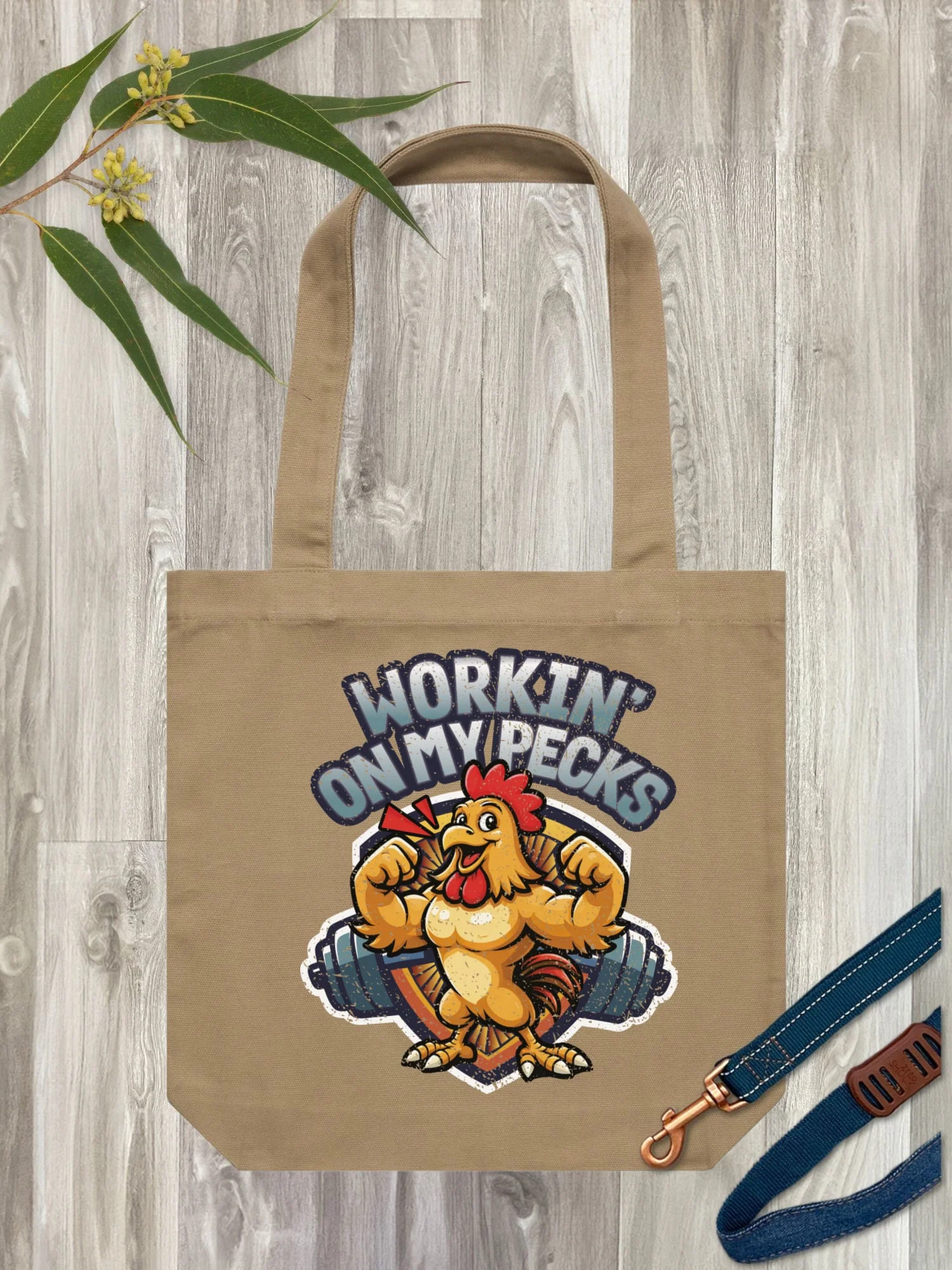 Workin On My Pecks Edith Tote - Image 3