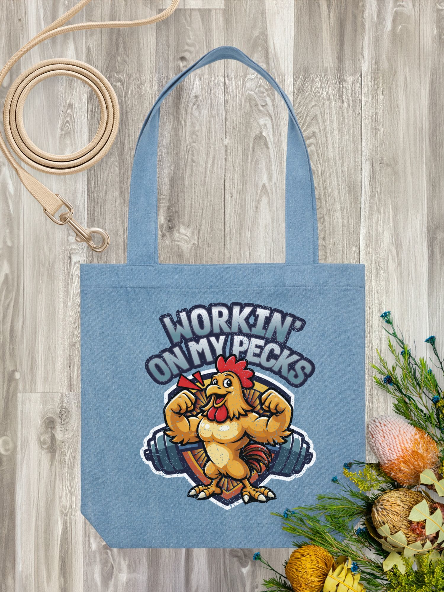Workin On My Pecks Edith Tote - Image 4