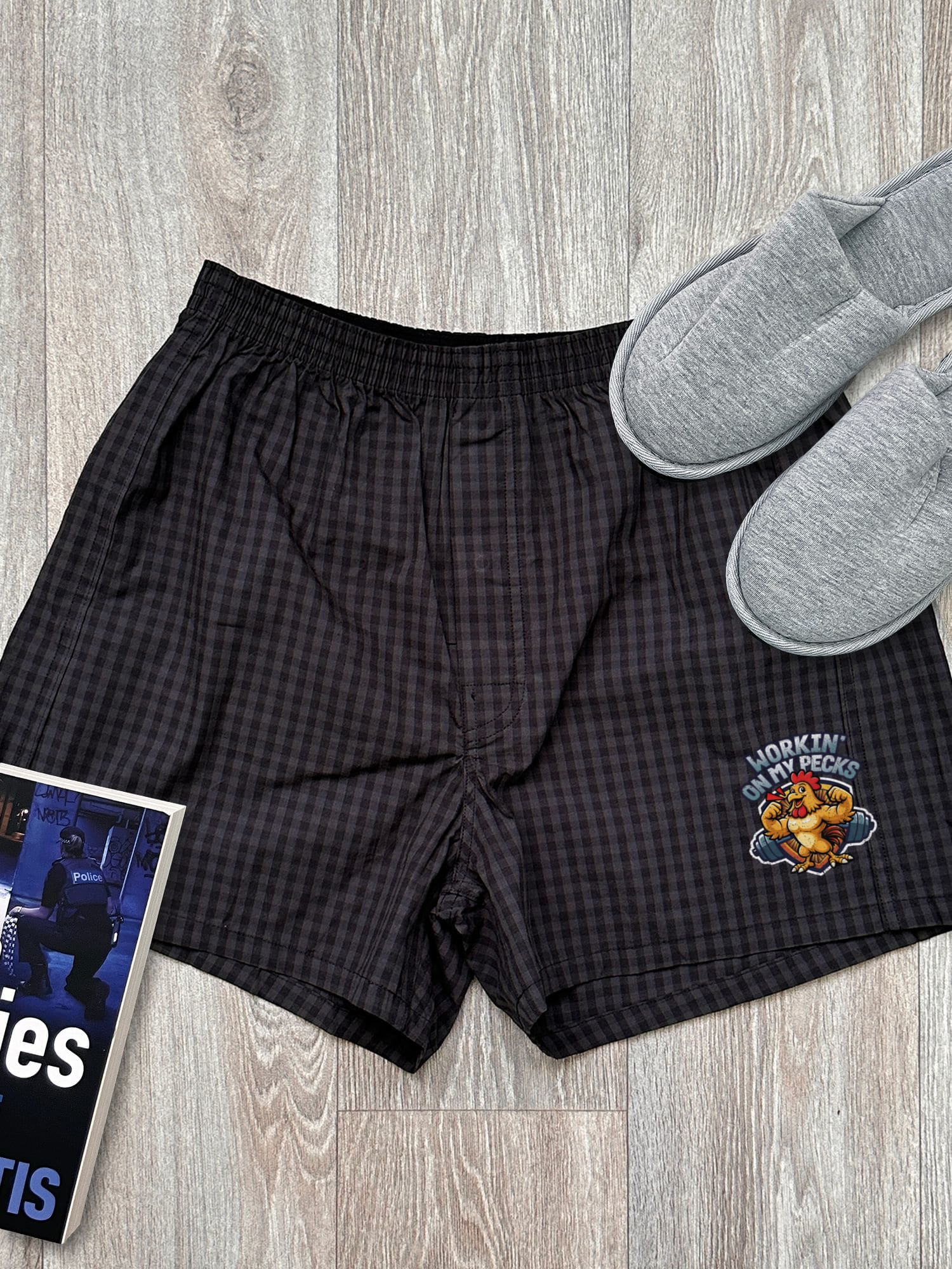 Workin On My Pecks Finley Boxer Shorts