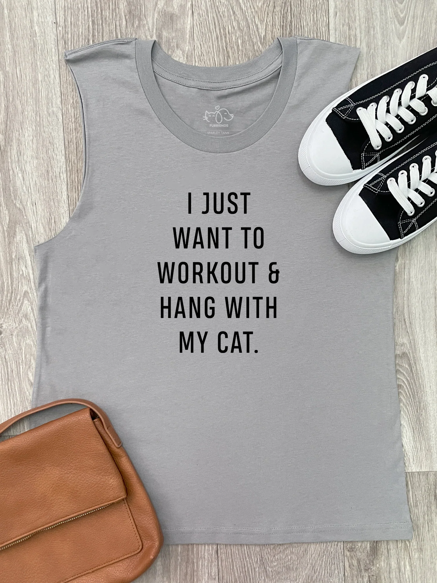 Workout & Hang With My Cat Marley Tank - Image 4