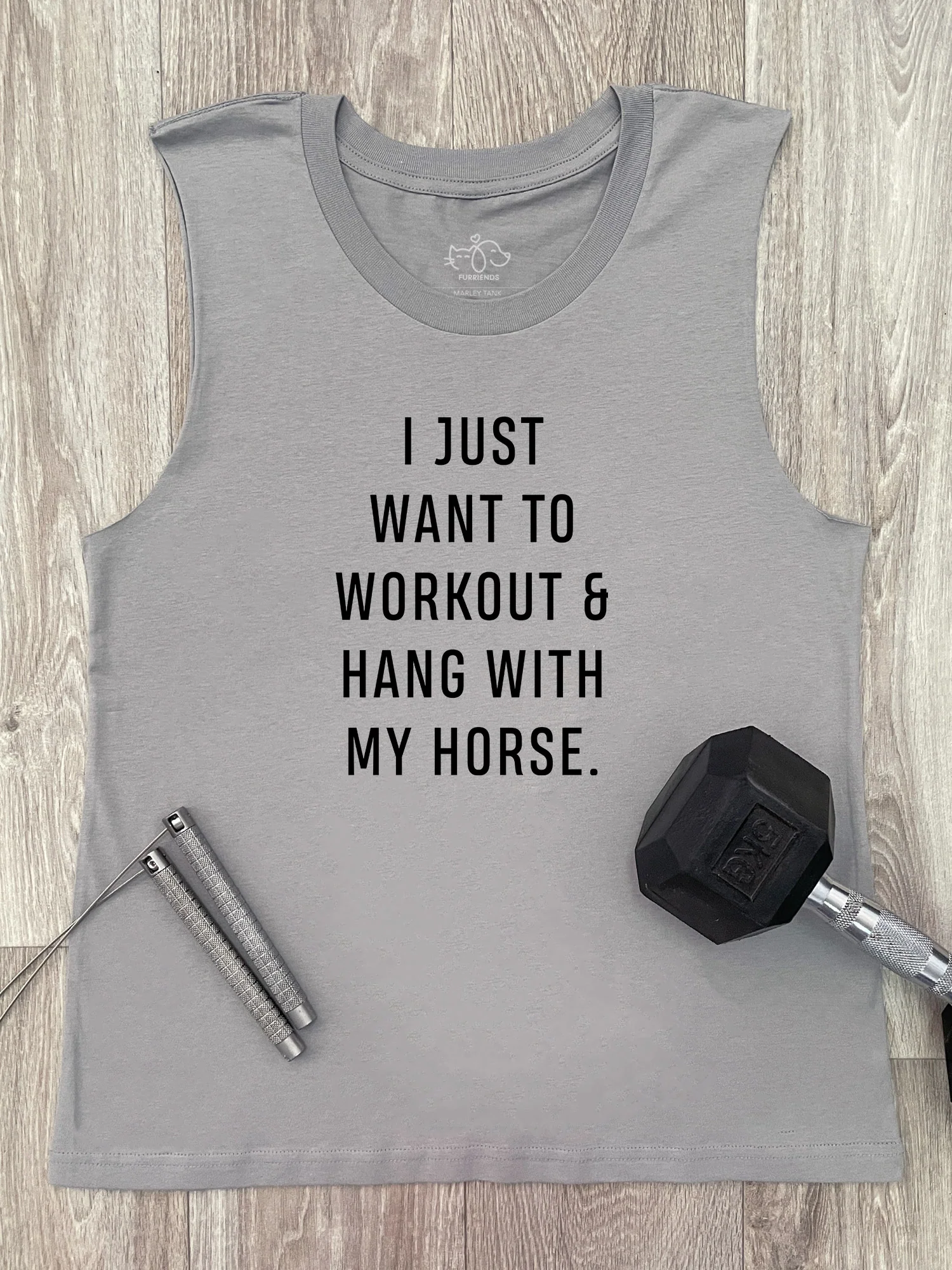 Workout & Hang With My Horse Marley Tank - Image 4